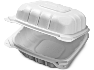 To-Go Gladway 6"x9" Hinged Hoagie Container - Plastic